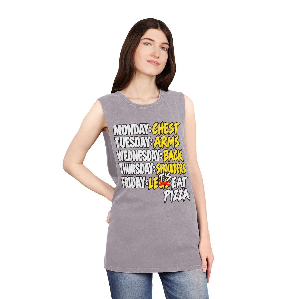 Lets Eat Pizza – Stonewash Tank
