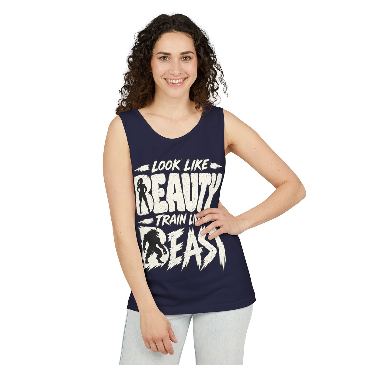 Look Like Beauty / Train Like Beast – Comfort Colors Garment-Dyed Tank
