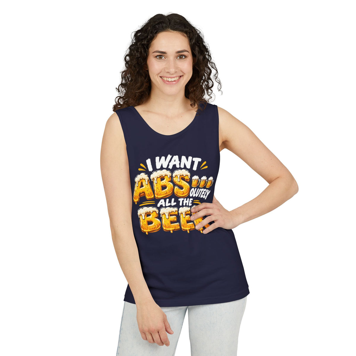 I Want ABSolutely All the Beer – Comfort Colors Garment-Dyed Tank