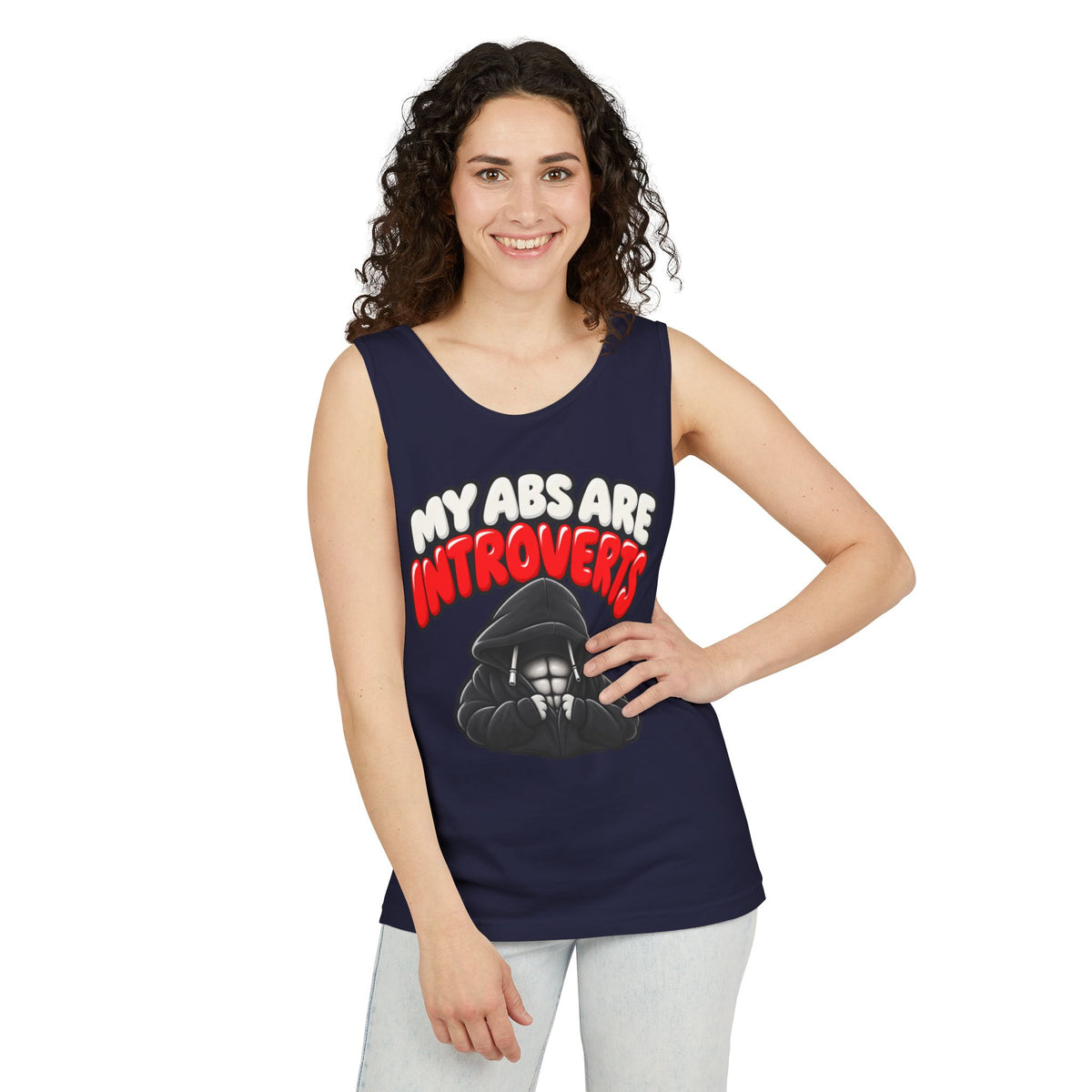 My Abs Are Introverts – Hoodie – Comfort Colors Garment-Dyed Tank