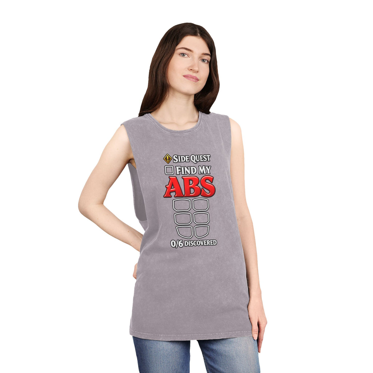 Side Quest: Find My Abs – Stonewash Tank