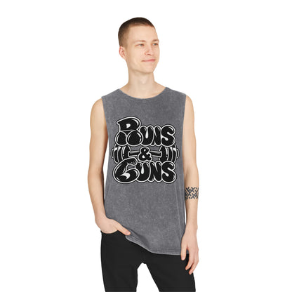 Buns & Guns – Stonewash Tank
