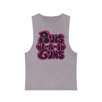 Buns and Guns – Stonewash Tank