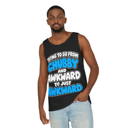 Chubby and Awkward to Just Awkward – Comfort Colors Garment-Dyed Tank