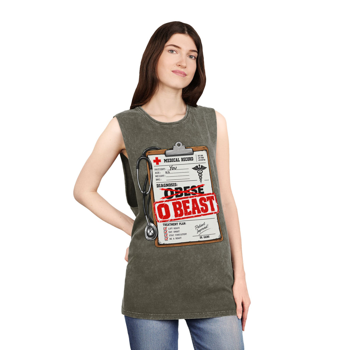 O Beast – Stonewash Tank