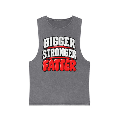 Bigger Stronger Fatter – Stonewash Tank