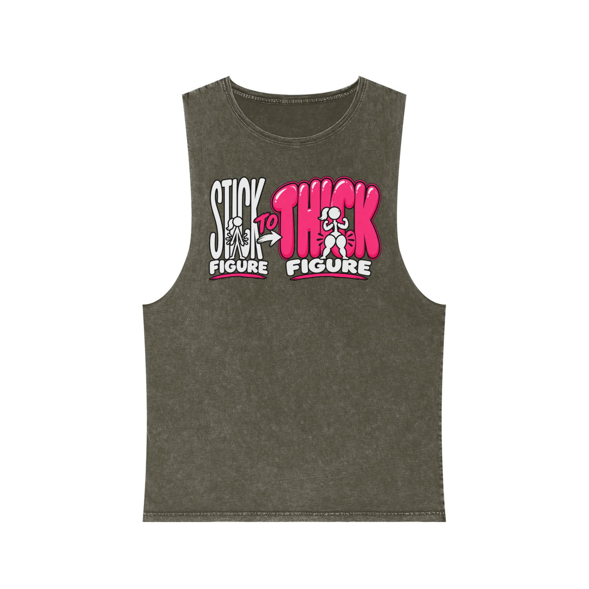 Stick to Thick Figure – Stonewash Tank