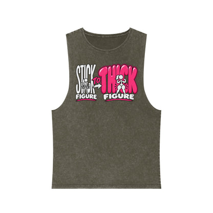 Stick to Thick Figure – Stonewash Tank