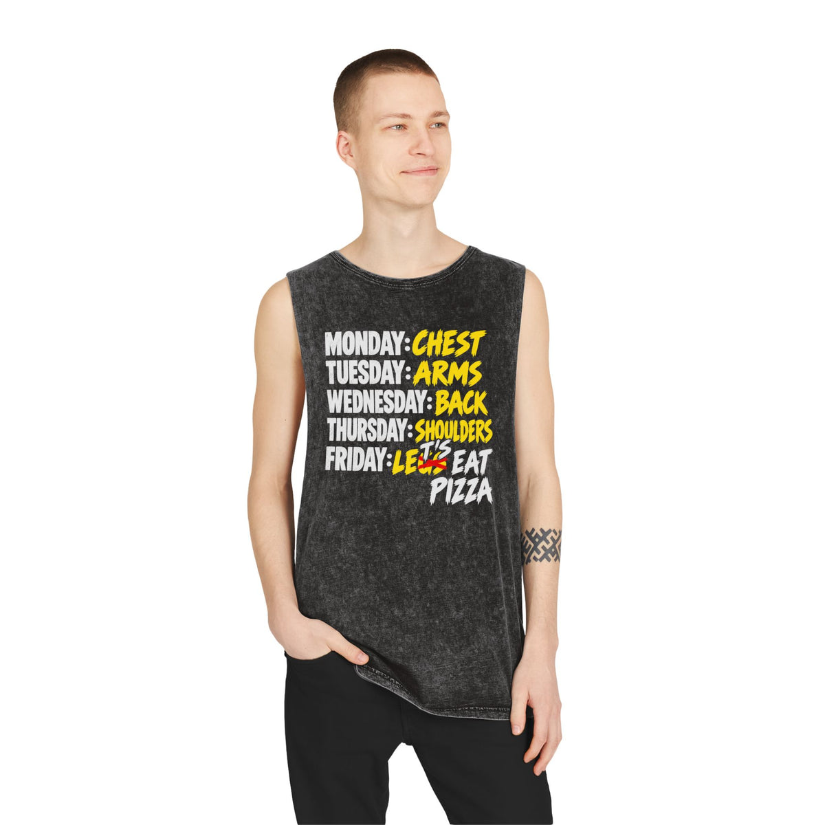 Workout Week: Let's Eat Pizza – Stonewash Tank