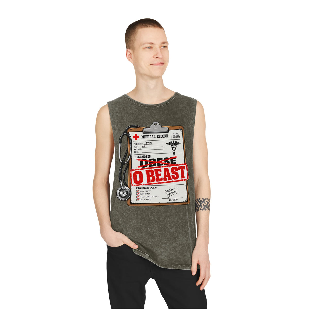O Beast – Stonewash Tank