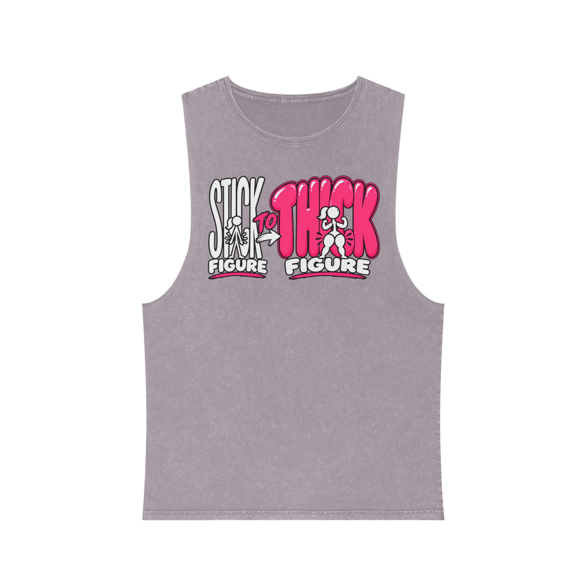 Stick to Thick Figure – Stonewash Tank