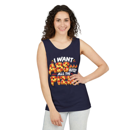 I Want ABSolutely All the Pizza – Comfort Colors Garment-Dyed Tank