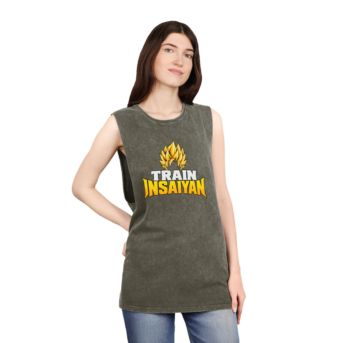 Train Insaiyan – Stonewash Tank