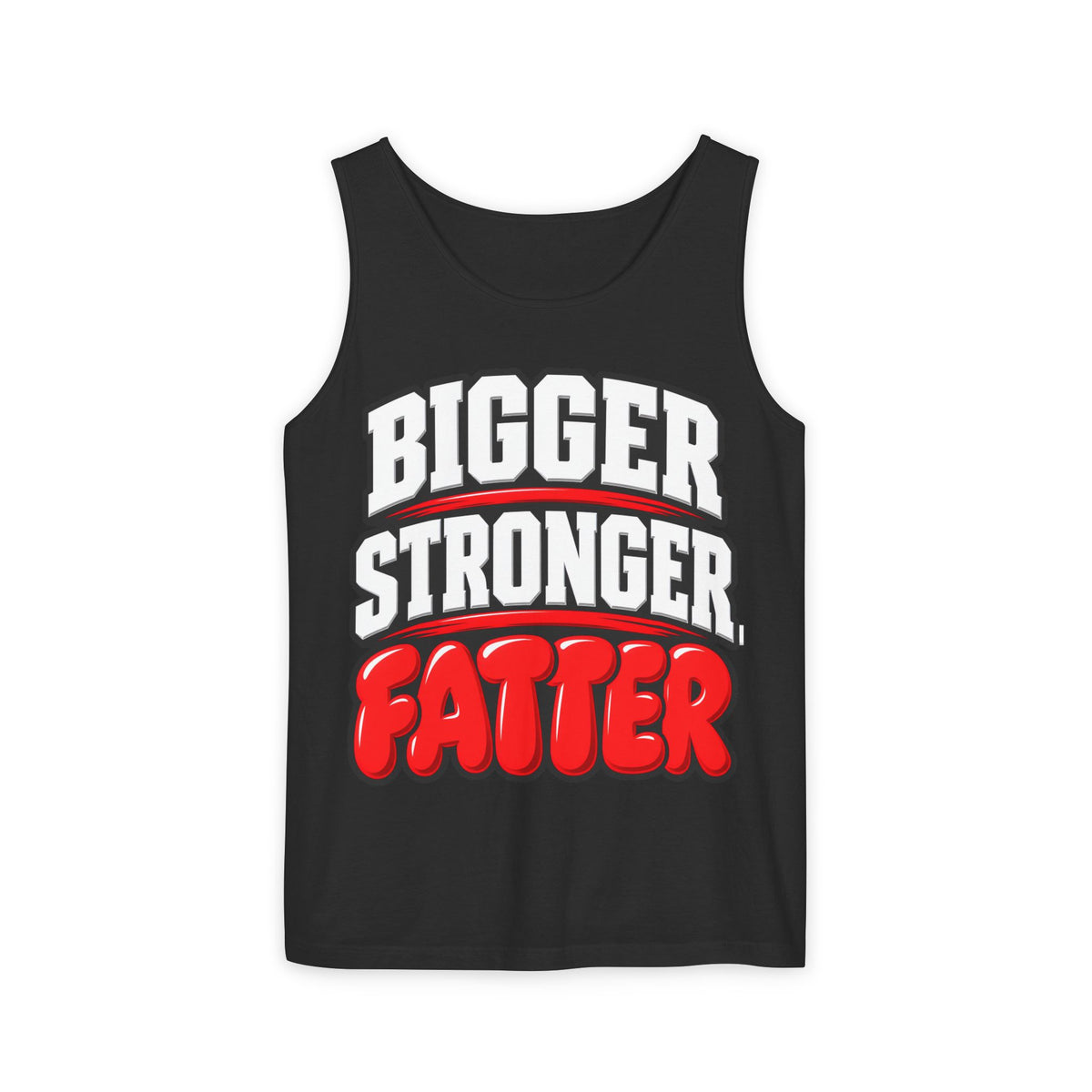 Bigger Stronger Fatter – Comfort Colors Garment-Dyed Tank