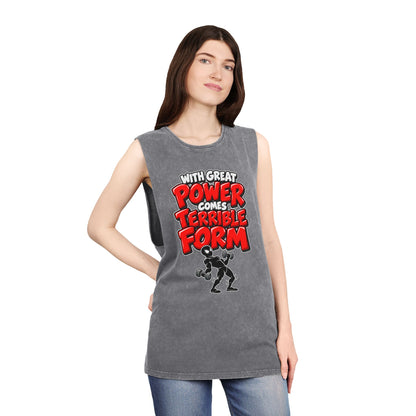 With Great Power Comes Terrible Form – Stonewash Tank
