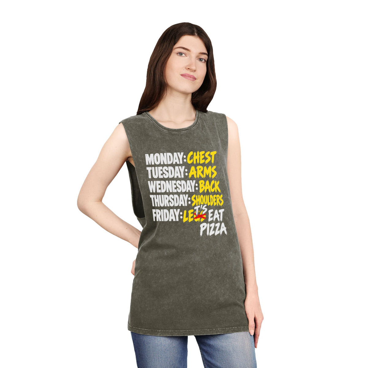 Workout Week: Let's Eat Pizza – Stonewash Tank