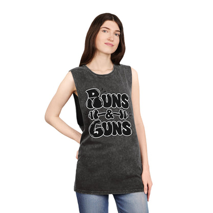 Buns & Guns Stonewash Gym Tank