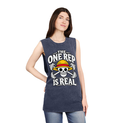 The One Rep Is Real – Stonewash Tank