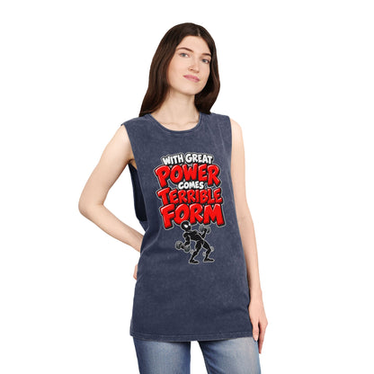 With Great Power Comes Terrible Form – Stonewash Tank