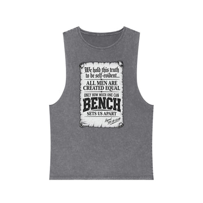 All Men Are Created Equal – Scroll Design – Stonewash Tank