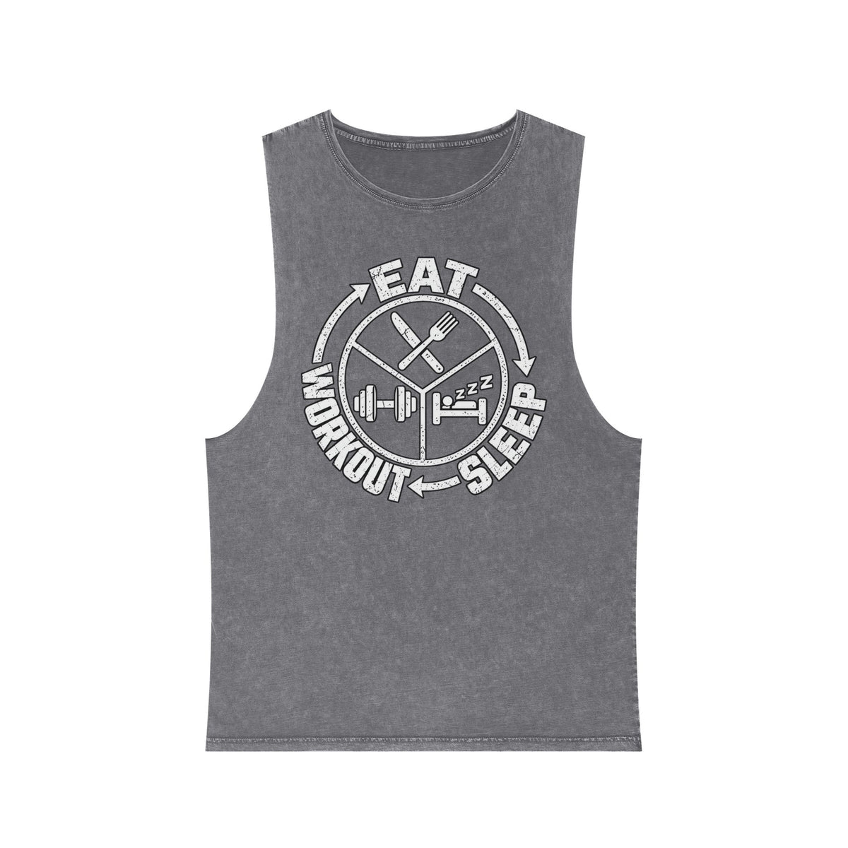 Eat Sleep Workout – Stonewash Tank