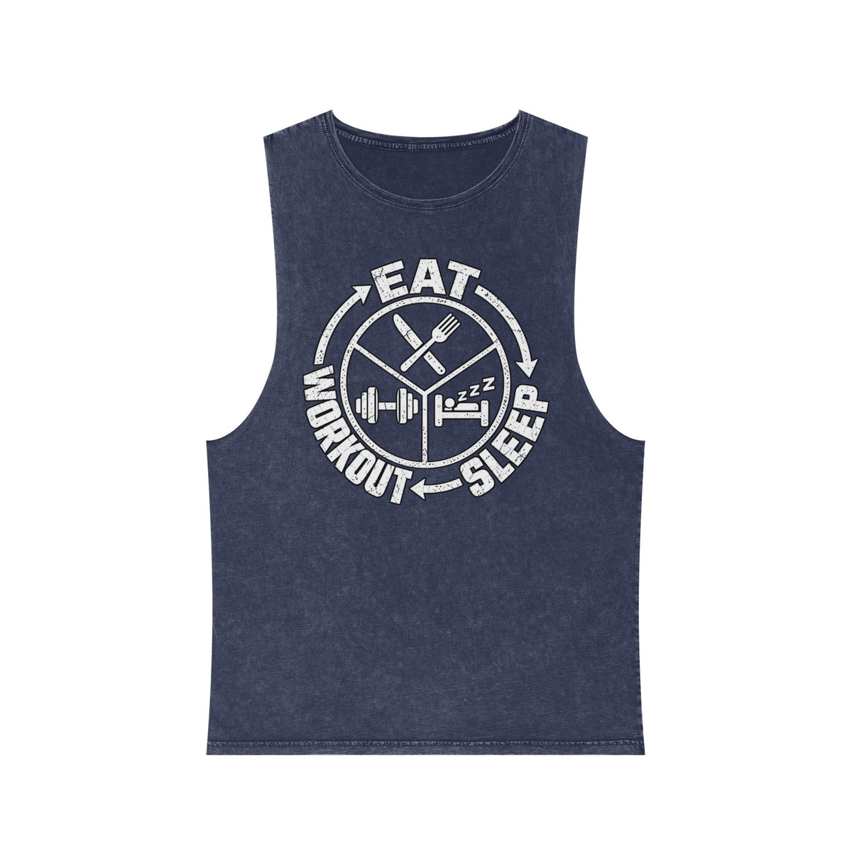 Eat Sleep Workout – Stonewash Tank