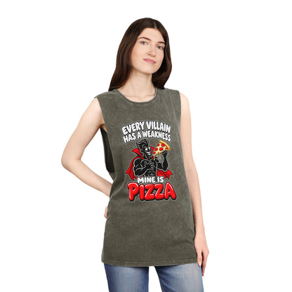 Every Villain Has a Weakness: Pizza – Stonewash Tank