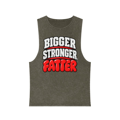 Bigger Stronger Fatter – Stonewash Tank