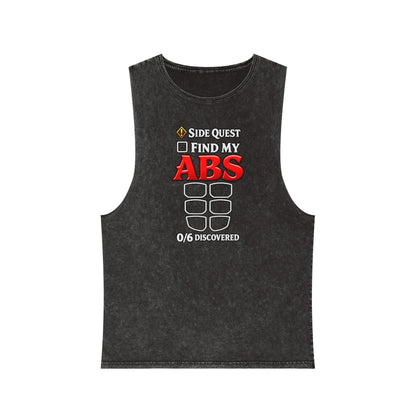 Side Quest: Find My Abs – Stonewash Tank