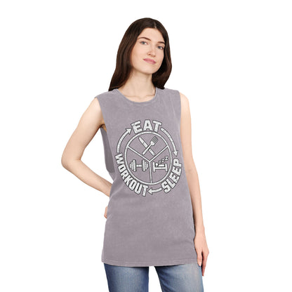 Eat Sleep Workout – Stonewash Tank