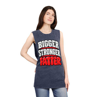Bigger Stronger Fatter – Stonewash Tank