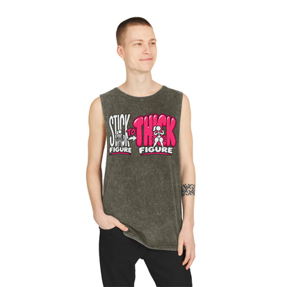 Stick to Thick Figure – Stonewash Tank