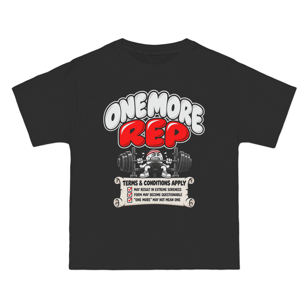 One More Rep – Illustrated – Hanes Beefy-T Shirt