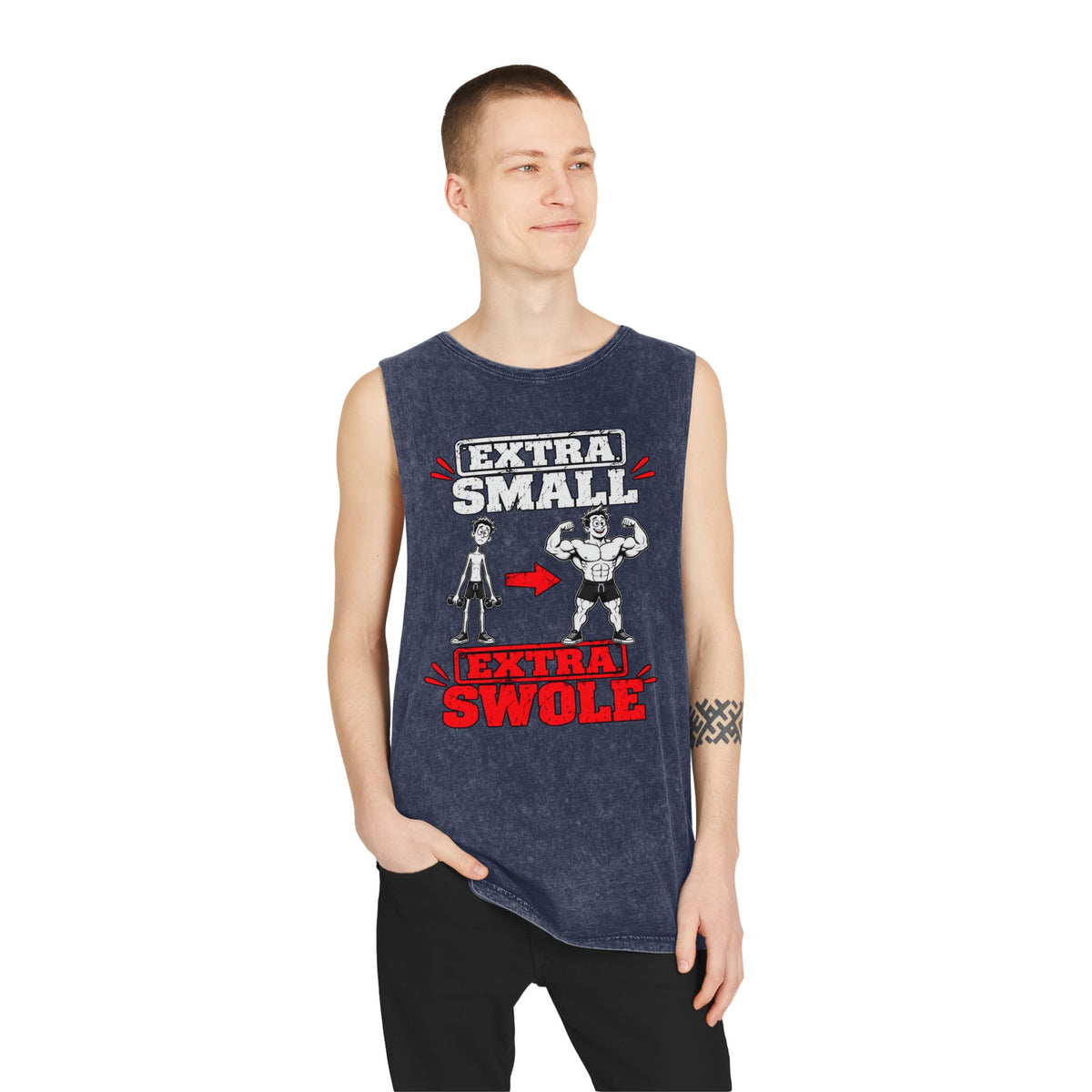 Extra Small to Extra Swole – Stonewash Tank