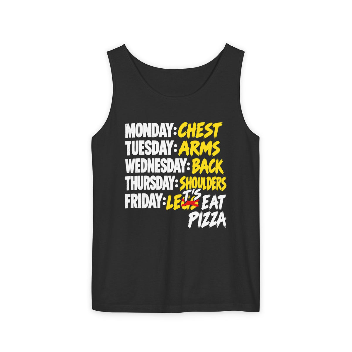 Workout Week: Let’s Eat Pizza – Comfort Colors Garment-Dyed Tank