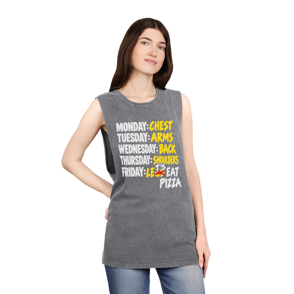 Workout Week: Let's Eat Pizza – Stonewash Tank
