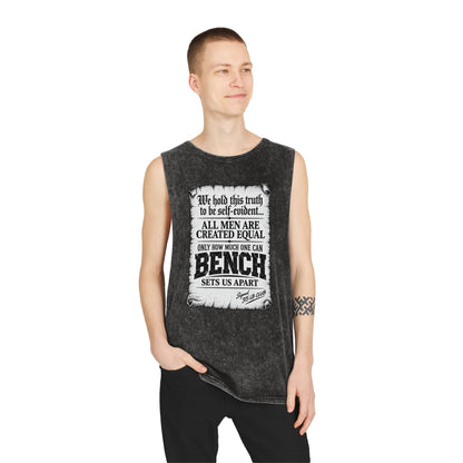 All Men Are Created Equal – Scroll Design – Stonewash Tank