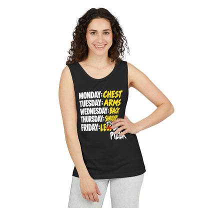 Workout Week: Let’s Eat Pizza – Comfort Colors Garment-Dyed Tank