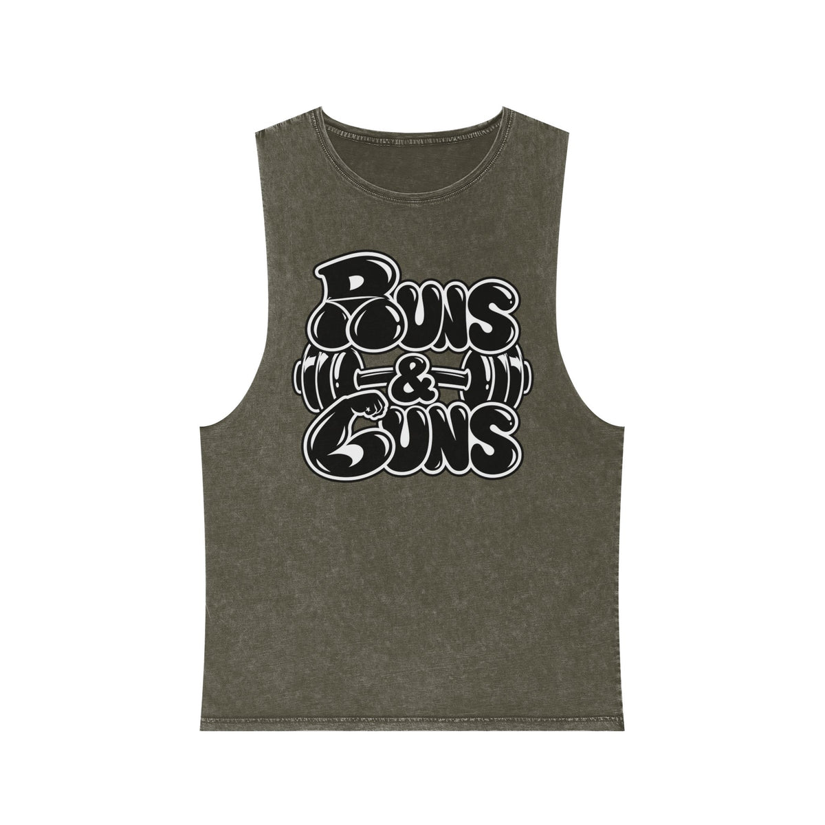 Buns & Guns – Stonewash Tank