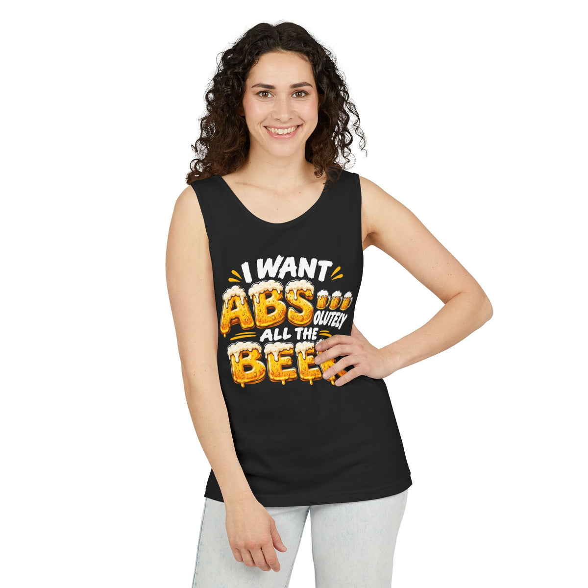 I Want ABSolutely All the Beer – Comfort Colors Garment-Dyed Tank