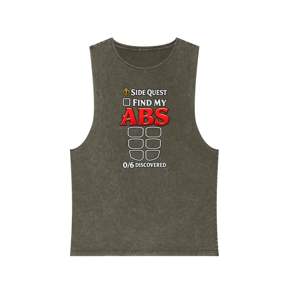 Side Quest: Find My Abs – Stonewash Tank