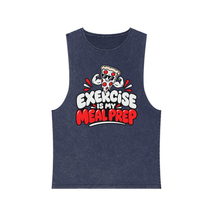 Exercise Is My Meal Prep – Stonewash Tank