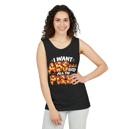 I Want ABSolutely All the Pizza – Comfort Colors Garment-Dyed Tank
