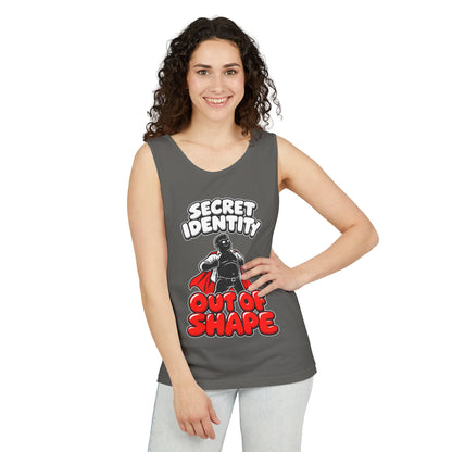 Secret Identity: Out of Shape – Comfort Colors Garment-Dyed Tank