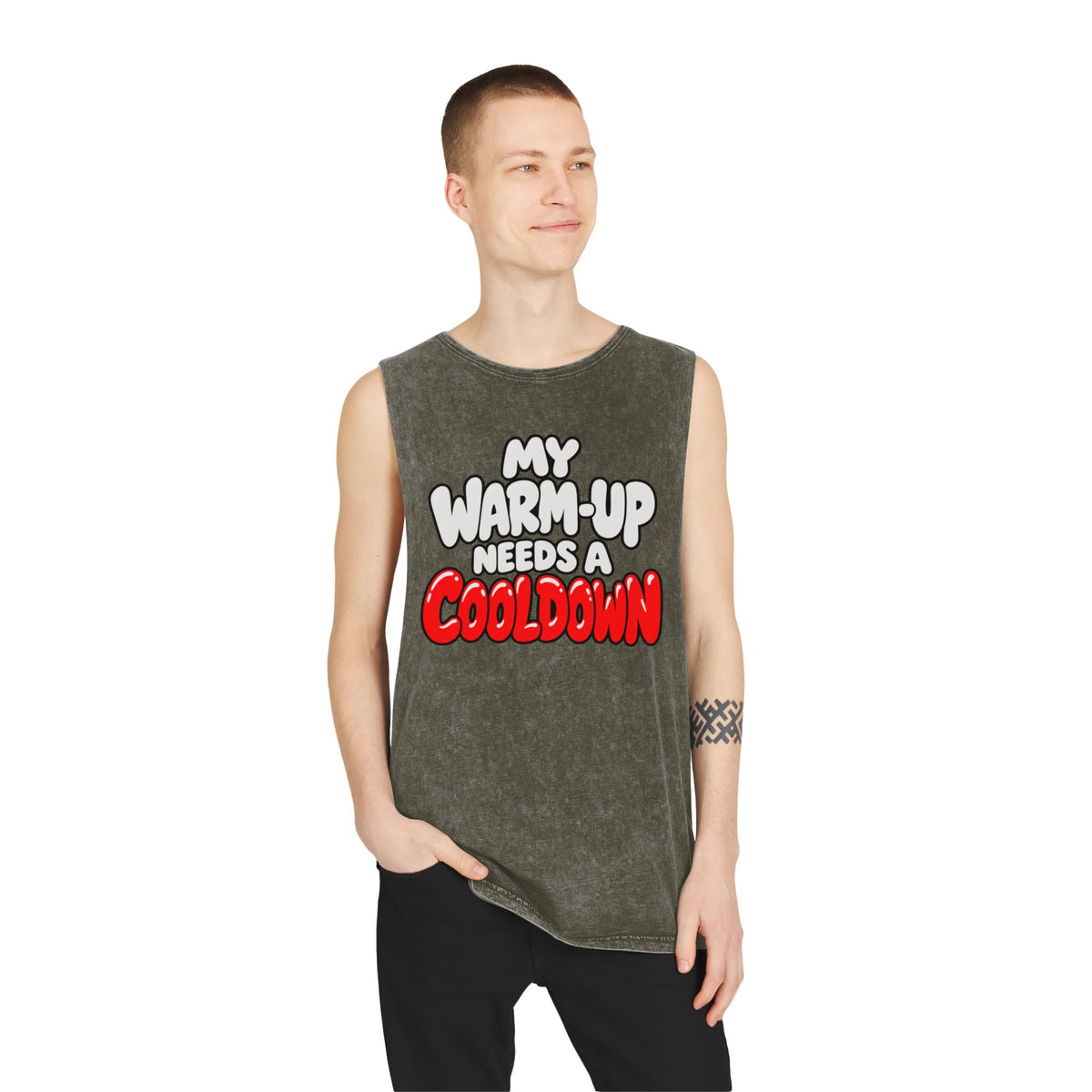 My Warm-Up Needs a Cooldown – Stonewash Tank