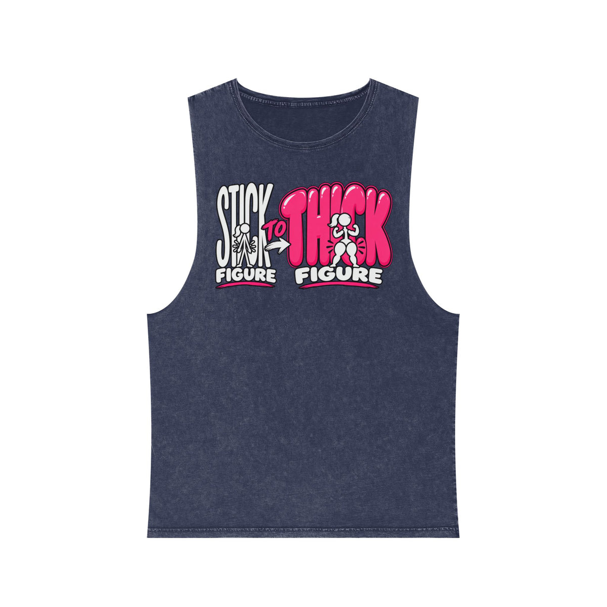 Stick to Thick Figure – Stonewash Tank