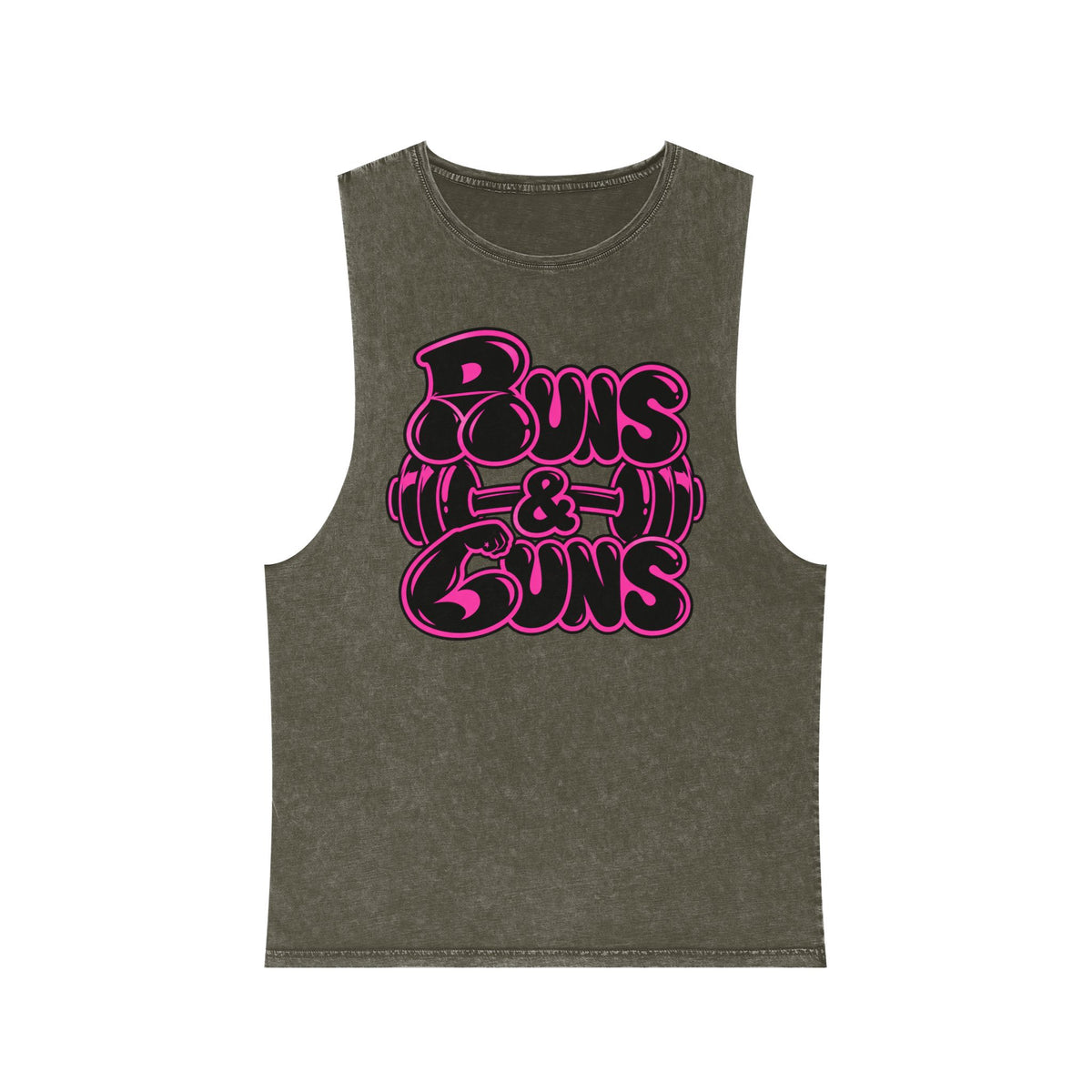 Buns and Guns – Stonewash Tank