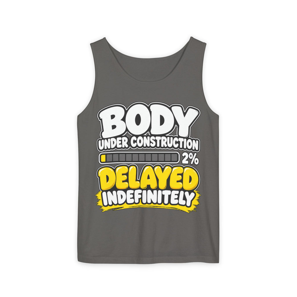 Body Under Construction – 2 Percent – Comfort Colors Garment-Dyed Tank