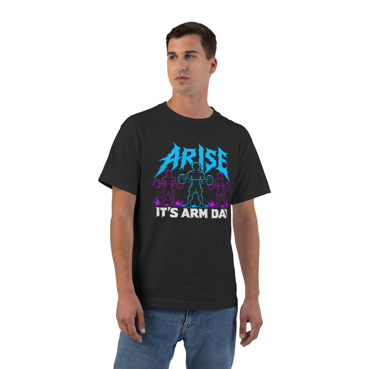 Arise, It’s Arm Day – Shadow Army – Beefy-T Short-Sleeve T-Shirt
