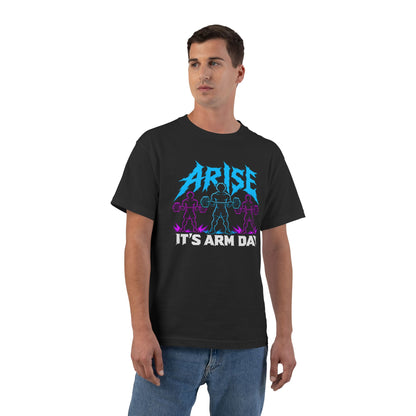 Arise, It’s Arm Day – Shadow Army – Beefy-T Short-Sleeve T-Shirt